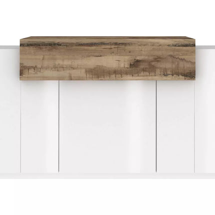 UNICORN Sideboard wall unit modern white brown black Width 140 cm Depth 45 cm Height 86 cm