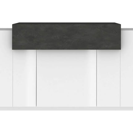 UNICORN Sideboard wall unit modern white brown black Width 140 cm Depth 45 cm Height 86 cm
