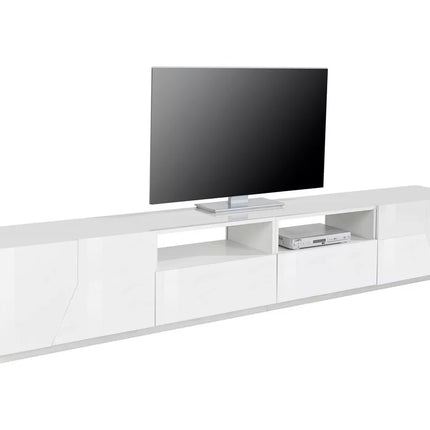 UNICORN TV furniture wall unit modern dark gray white brown Width 260 cm Depth 43 cm Height 46 cm