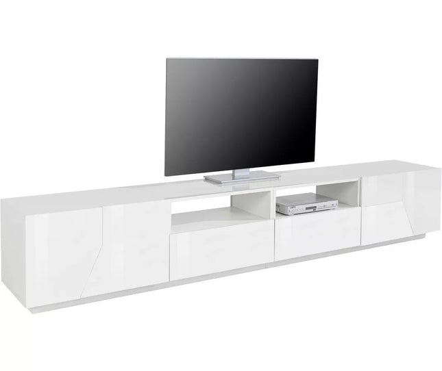 UNICORN TV furniture wall unit modern dark gray white brown Width 260 cm Depth 43 cm Height 46 cm