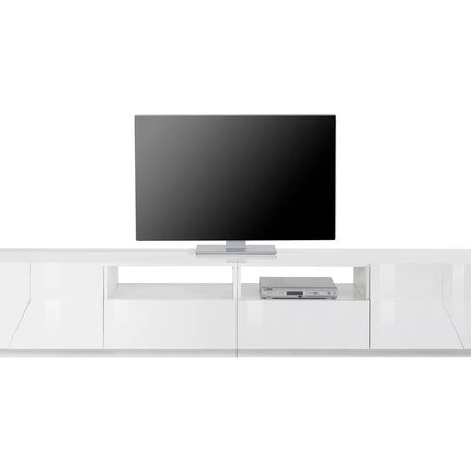 UNICORN TV furniture wall unit modern dark gray white brown Width 260 cm Depth 43 cm Height 46 cm