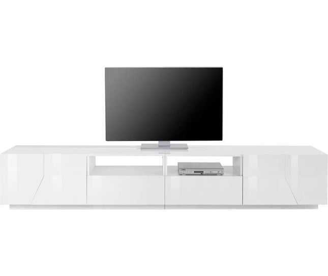 UNICORN TV furniture wall unit modern dark gray white brown Width 260 cm Depth 43 cm Height 46 cm