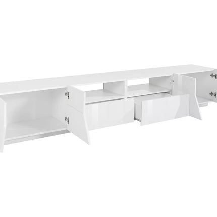 UNICORN TV furniture wall unit modern dark gray white brown Width 260 cm Depth 43 cm Height 46 cm