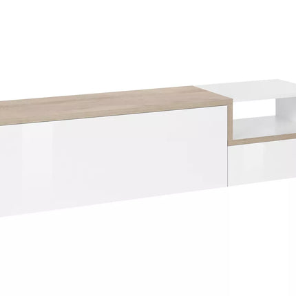 UNICORN TV cabinet wall unit high-gloss white 160x40x46 cm