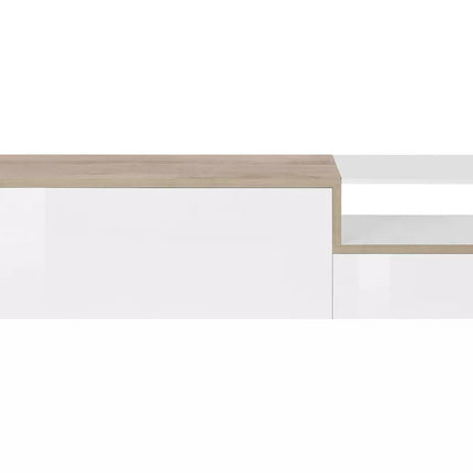 UNICORN TV cabinet wall unit high-gloss white 160x40x46 cm