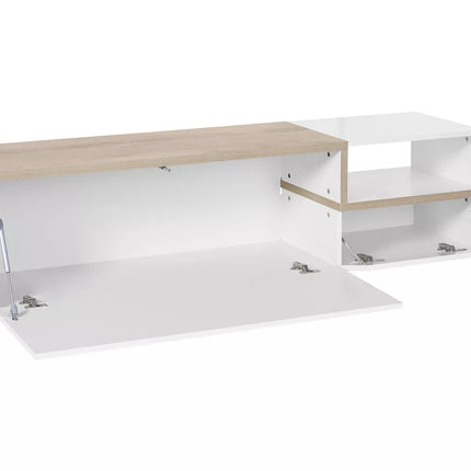 UNICORN TV cabinet wall unit high-gloss white 160x40x46 cm