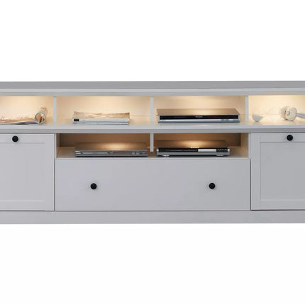 UNICORN TV furniture wall unit white with mood lighting Width 177 cm Depth 41 cm Height 65 cm