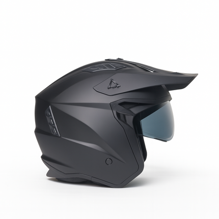 UNICORN Helmet Vito Jet Trial matt black