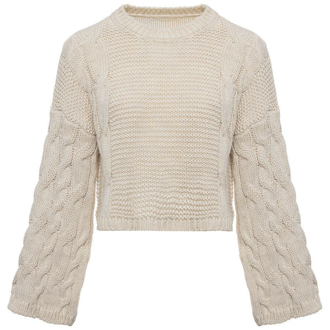 UNICORN Women's sweater beige green one size