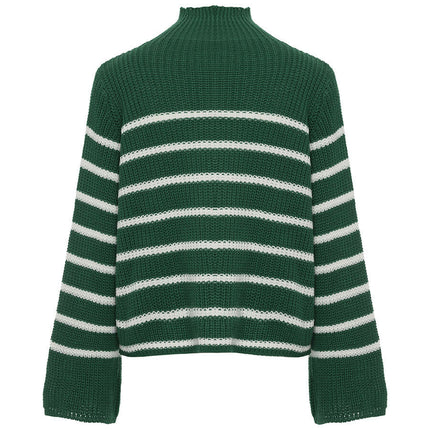 UNICORN Women's sweater striped pink green one size
