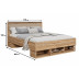 UNICORN Double Bed Innocent - Oak - 160x200 cm