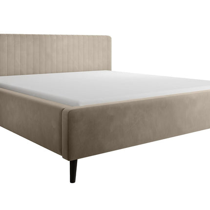 UNICORN Jackson Double Bed - Beige - Velvet - 160x200 cm
