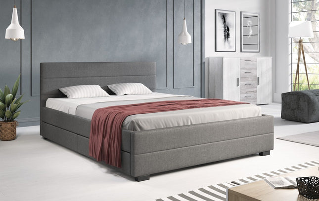UNICORN Double Bed Loox - Gray - 160x200 cm