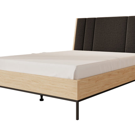 UNICORN Luxor Double Bed - Oak - 160x200 cm