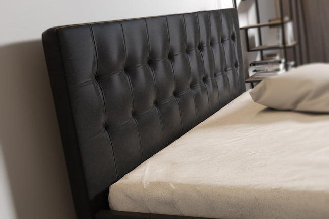 UNICORN Milo Double Bed - Black - 160x200 cm