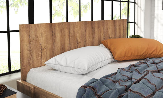 UNICORN Monaco Double Bed - Oak - 160x200 cm