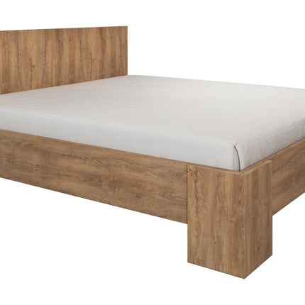 UNICORN Monaco Double Bed - Oak - 160x200 cm