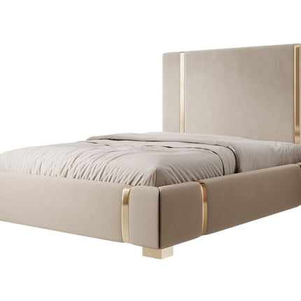 UNICORN Double Bed Ofelia - Beige - 160x200 cm