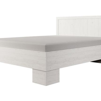 UNICORN Parello Double Bed - White - 160 x 200 cm