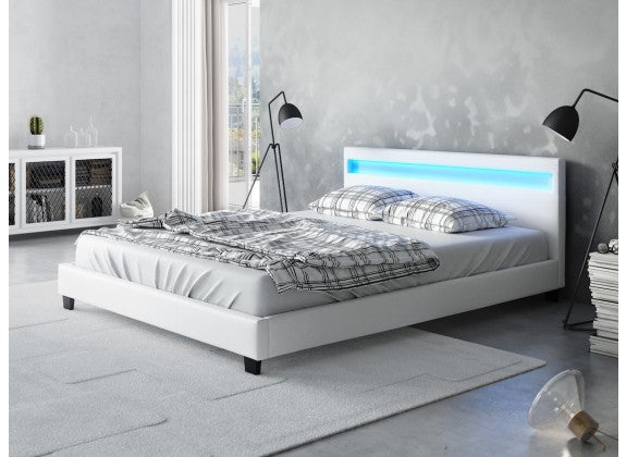UNICORN Paris Double Bed - White - 160x200 cm