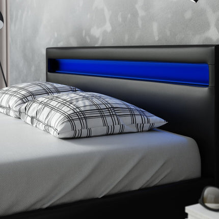 UNICORN Paris Double Bed - Black - 160x200 cm