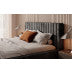 UNICORN Ventum Double Bed - Dark Gray Velvet - 160x200 cm