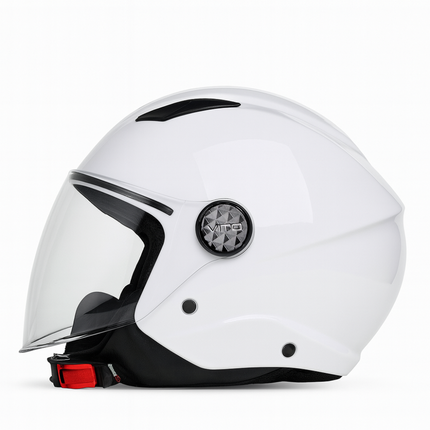 Helmet vito jet uno gloss white