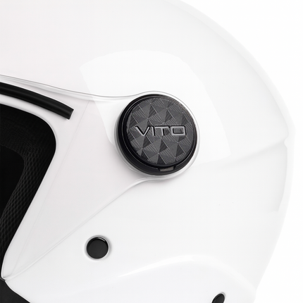 Helmet vito jet uno gloss white