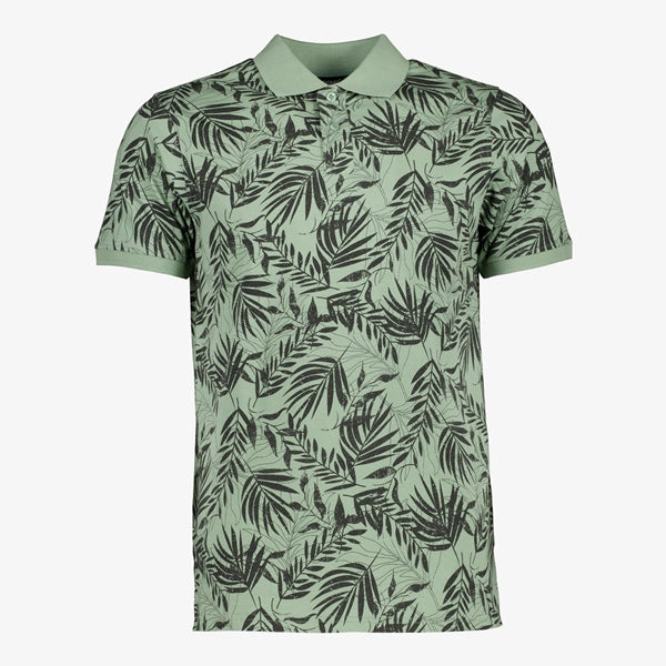 UNICORN Men's unsigned polo with floral print green S M L