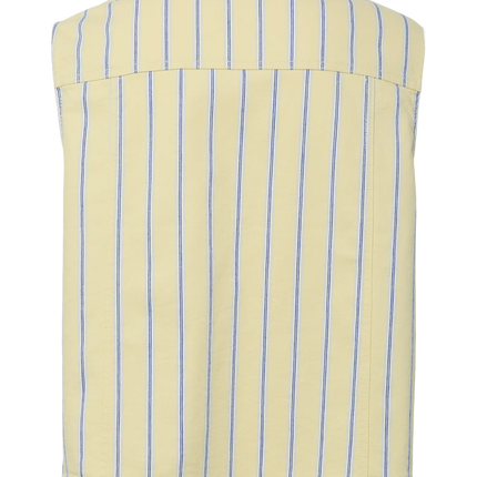 Billo denim tie vest french vanilla