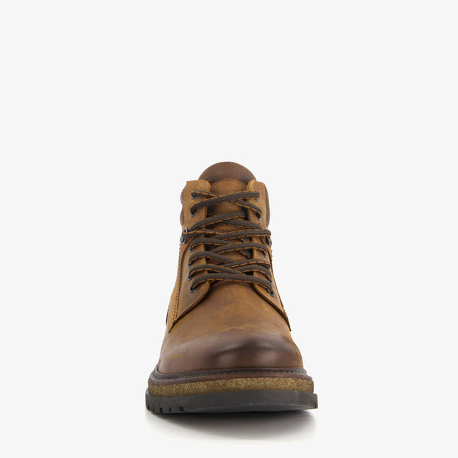 UNICORN Leather men's lace-up boots brown 40 41 42 43 44 45 46