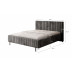 UNICORN Ventum Double Bed - Dark Gray Velvet - 160x200 cm