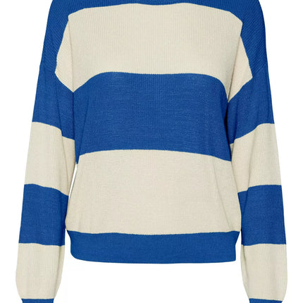 UNICORN Women's sweater striped blue brown pink xs s m l xl