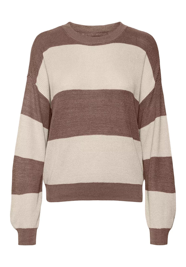 UNICORN Women's sweater striped blue brown pink xs s m l xl