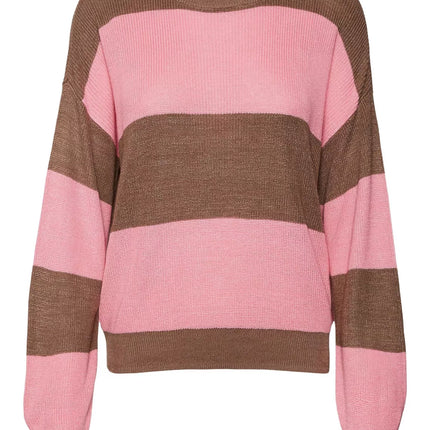 UNICORN Women's sweater striped blue brown pink xs s m l xl