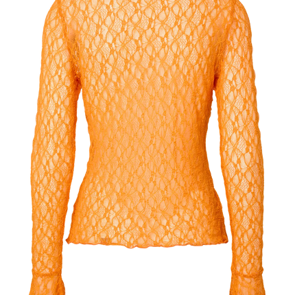 Flaisa neck top russet orange