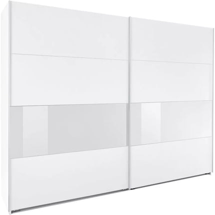 UNICORN Wardrobe sliding door wardrobe modern black and white Width 270 cm Depth 64 cm Height 208 cm