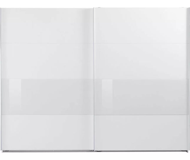 UNICORN Wardrobe sliding door wardrobe modern black and white Width 270 cm Depth 64 cm Height 208 cm