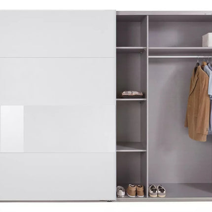 UNICORN Wardrobe sliding door wardrobe modern black and white Width 270 cm Depth 64 cm Height 208 cm