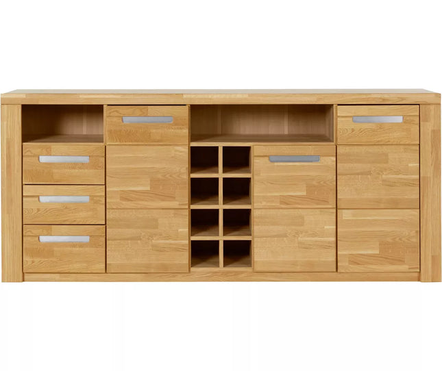 UNICORN Dresser wall unit country light brown Width 210 cm Depth 40 cm Height 90 cm