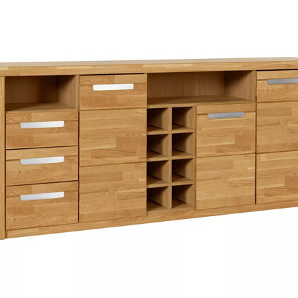 UNICORN Dresser wall unit country light brown Width 210 cm Depth 40 cm Height 90 cm