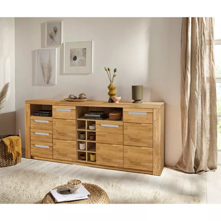 UNICORN Dresser wall unit country light brown Width 210 cm Depth 40 cm Height 90 cm