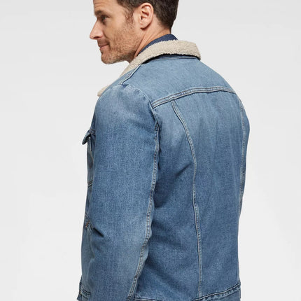 UNICORN Men's denim jacket lined blue S M L XL XXL XXXL XXXXL