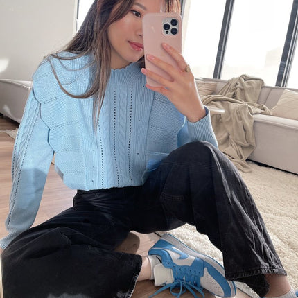 UNICORN Women's sweater blue s m l