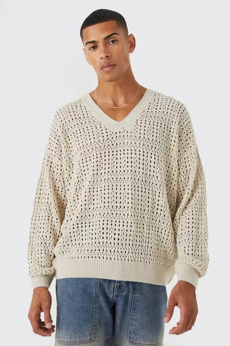 UNICORN Men's sweater airy beige xs s m l xl