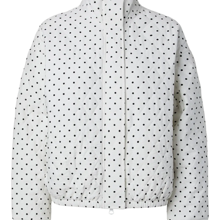 Famillia bomber jacket cloud dancer dots