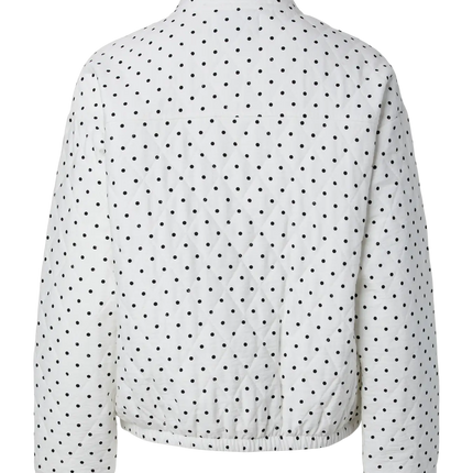 Famillia bomber jacket cloud dancer dots