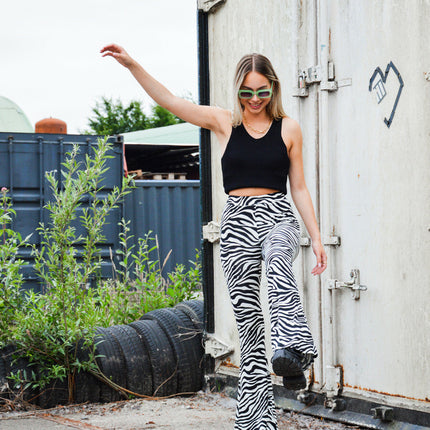 UNICORN Women's zebra print trousers s/m m/l